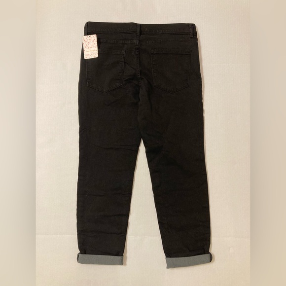 Free People | NWT Women’s Black Denim Cropped Jeans - Picture 3 of 11